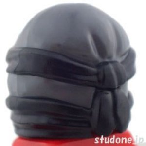 画像2: 忍者頭巾(ダークブルーイッシュグレー/ブラック・コール) (2)