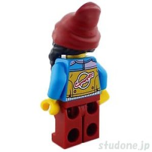 画像2: ウーマン (ジャケット ダークアジュール・レッグ オリーブグリーン・ビーニー) (2)