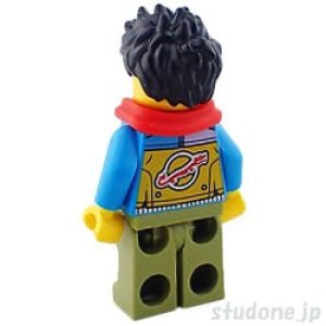 画像2: 男の子(ジャケット ダークアジュール・レッグ オリーブグリーン・ロングスカーフ) (2)