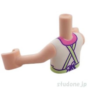 画像2: ミニドール/トルソー(ライトヌガー・エプロン タピオカティー) (2)