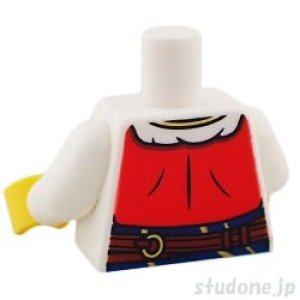 画像2: トルソー(ベスト レッド・フリル シャツ バックル/ベルト) (2)