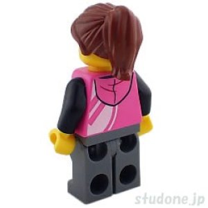 画像2: 女性 (パーカー ブライトピンク・レッグ ベルト ライム・裂かれた膝) (2)