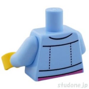 画像2: トルソー(デニムジャケット ブライトライトブルー・シャツ レコード パターン) (2)