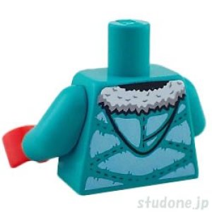 画像2: トルソー(ウィンター ジャケット ダークターコイズ・ホワイト ファー) (2)