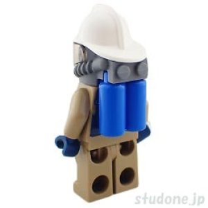 画像2: 消防士(ファイアスーツ ダークタン・ヘルメット ホワイト) (2)