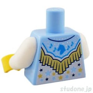 画像2: トルソー(ウエスタン シャツ ブライトライトブルー・ゴールド フリンジ) (2)