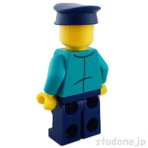 画像2: 列車運転手（シャツ ダークターコイズ ハット ダークブルー） (2)