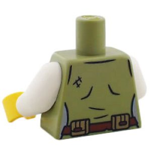 画像2: トルソー（ベスト オリーブグリーン・ベルト/ポーチ ） (2)