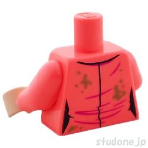 画像2: トルソー（オープンシャツ コーラル・シャツ ブライトライトブルー/汚れ/結び目） (2)