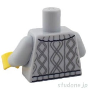 画像2: トルソー(カーディガンセーター ライトブルーイッシュグレー・4ボタン) (2)