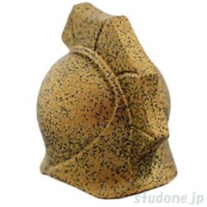 画像2: ポータル・エンペラーヘルメット(スペックルブラックゴールド) (2)