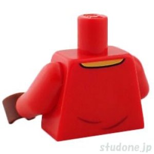 画像2: トルソー（サッカーユニフォーム レッド・ショルダーパネル ホワイト/ハンド レディッシュブラウン） (2)