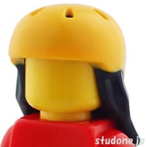 画像2: ヘア(スポーツヘルメット・ベントホール/ブライトライトオレンジ・ブラック) (2)