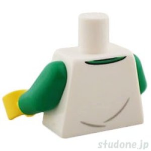 画像2: トルソー（腕グリーン・スペースフィグプリント・シワ有） (2)