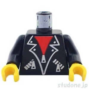 画像1: トルソー（レザージャケット ブラック・シャツ レッド） (1)