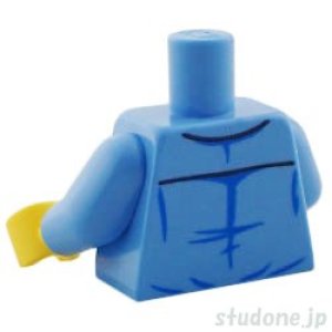 画像2: トルソー（シャツ ミディアムブルー・2ポケット/バンダナ レッド） (2)