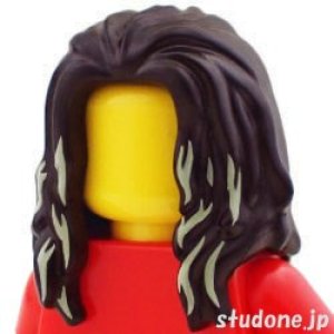 画像1: ヘア17-4（ダークブラウン/タン ハイライト） (1)