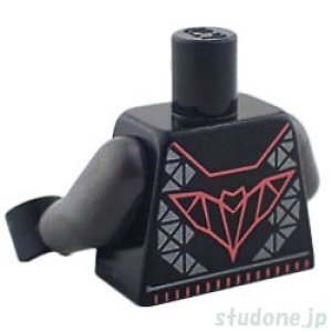 画像2: トルソー（ジャケット ブラック・コウモリ/トリム コーラル） (2)