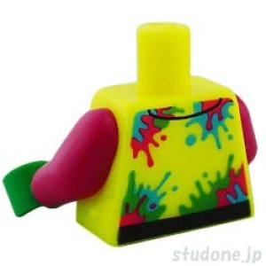 画像2: トルソー(ジャケット ネオンイエロー・ペイント 斑点/ドローストリング/ジッパー) (2)