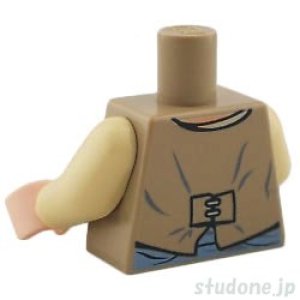 画像2: トルソー（ベストダークタン・シャツ タン/サッシュ サンドブルー） (2)