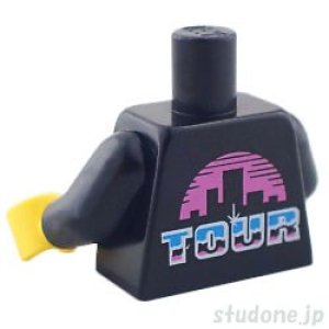 画像2: トルソー（ジャケット ブラック・稲妻/TOUR） (2)