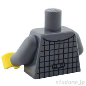 画像2: トルソー(スーツ チェック柄 ダークブルーイッシュグレー・蝶ネクタイ/ストラップIDバッジ) (2)