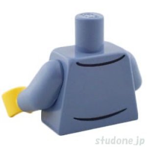 画像2: トルソー(シャツ サンドブルー・結び目/シャツ タン/ネックレス) (2)