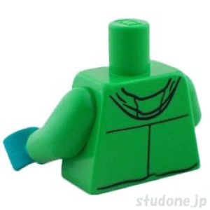 画像2: トルソー(ジャケット ブライトグリーン・3ジッパー/フード) (2)