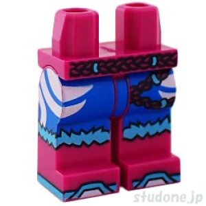 画像2: レッグ(マジェンタ・スカート ブルー/アニマル ストライプ/ブーツ) (2)