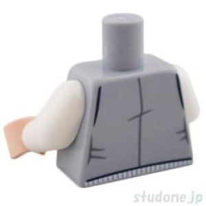 画像2: トルソー（ベスト ライトブルーイッシュグレー・ピンストライプシャツ ホワイト） (2)