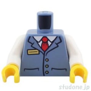 レッグ（ベスト サンドブルー・ネクタイ レッド ネーム バッジ）
