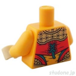 画像2: トルソー（アーマー ブライトライトオレンジ・レッド/ダークターコイズ トリム） (2)