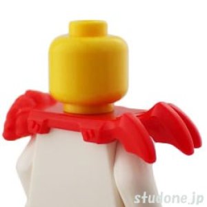 画像2: ショルダー アーマー・ファー/3スパイク（レッド） (2)