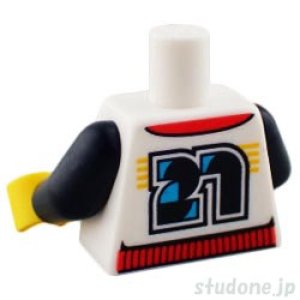 画像2: トルソー(ジャケット ホワイト・ジッパー/ポケット/シャツ ダークブルーイッシュグレー) (2)