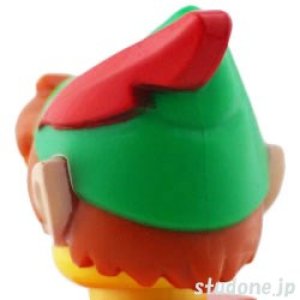 画像2: ヘア(ダークオレンジ・グリーンハット/レッドフェザ) (2)