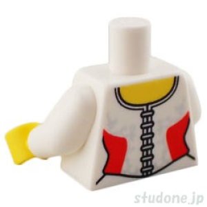 画像2: トルソー(コルセット ホワイト・フリル/サイドパネル レッド/ネックレス) (2)