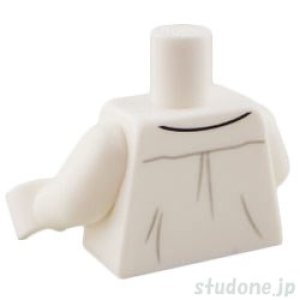 画像2: トルソー(シャツ ホワイト・ボタン/ポケット ゴールド デザイン) (2)