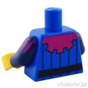 画像2: トルソー(ブルー ストライプ・マント マジェンタ/ベルト/ポーチ) (2)