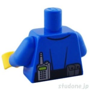 画像2: トルソー(ポリス シャツ ブルー・ラジオ/バッジ/ポーチ) (2)