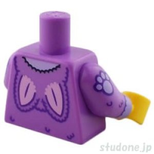 画像2: トルソー(ラビット パーカー ミディアムラベンダー・ドローストリング) (2)