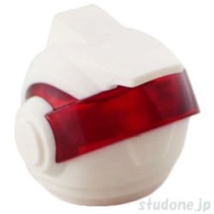 画像2: レーサー ヘルメット・バイザー トランスレッド/3(ホワイト) (2)