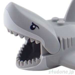 画像2: サメ・プリントTYPE2-3(ライトブルーイッシュグレー) (2)