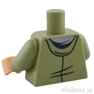 画像2: トルソー(ジャケット オリーブグリーン・フード/ストライプ シャツ) (2)