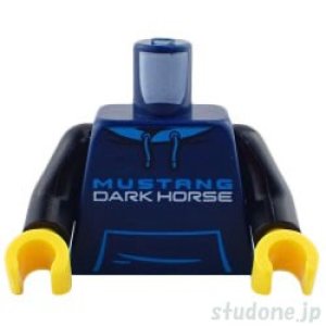 トルソー（パーカー ダークブルー・MUSTANG DARK HORSE/ホース バックプリント）