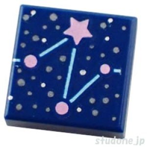 1x1タイル（星座・ダークブルー）