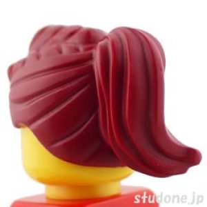 画像2: ヘア36-008(ダークレッド) (2)