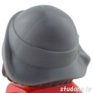 画像2: ヘア（ダークブラウン・折り込み ハット ダークブルーイッシュグレー） (2)