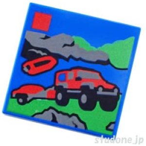 2x2タイル（City Set 60412Box・4WDカー/レスキューボート）