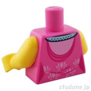 画像2: トルソー(ドレス ダークピンク・フラワーパターン/ヘビ カラー) (2)