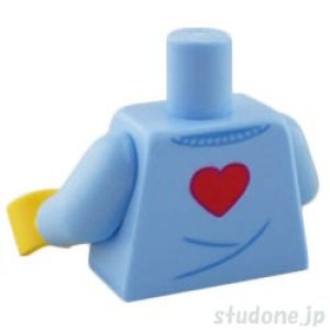 画像2: トルソー（セーター ブライトライトブルー・ハート パターン） (2)